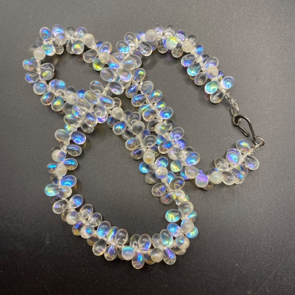 Translucent AB Drop Glass Beads Necklace - Picture 9 of 10